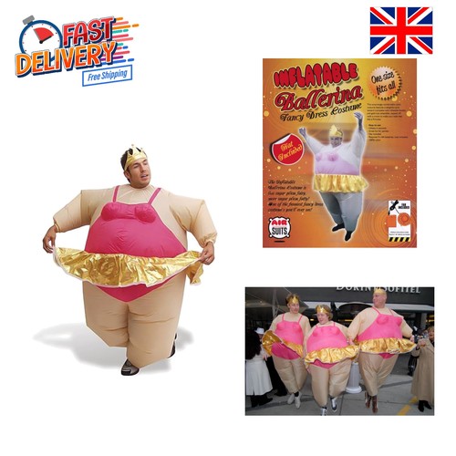 Inflatable ballerina fat suit - fat,
