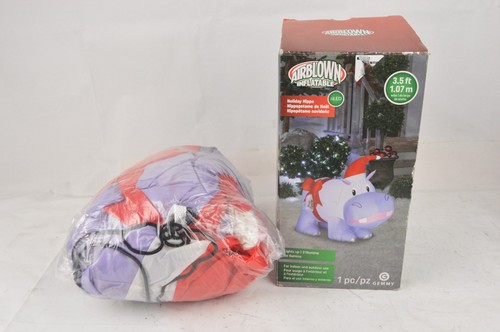 Gemmy holiday hippo purple - hippo,